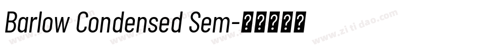 Barlow Condensed Sem字体转换